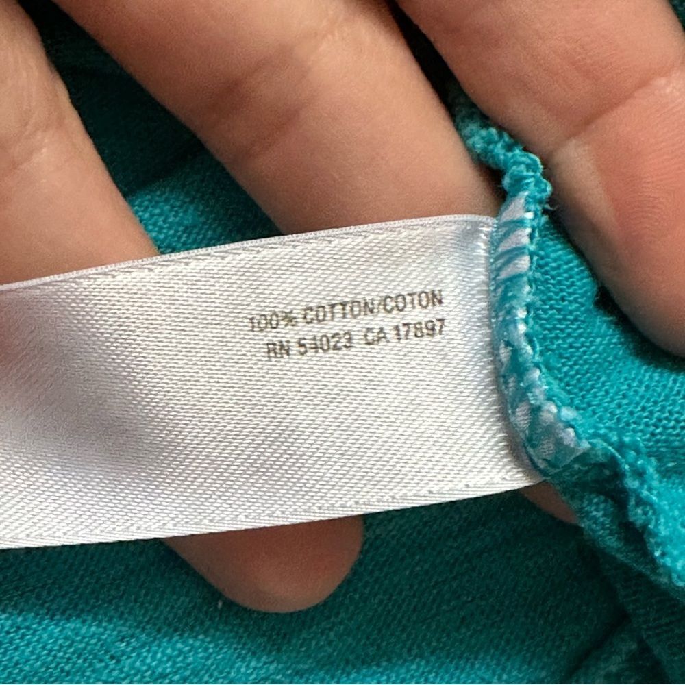 Old Navy Short Sleeve V-Neck Cotton Tees Purple and Turquoise Size M Y2K Lounge - Picture 14 of 14